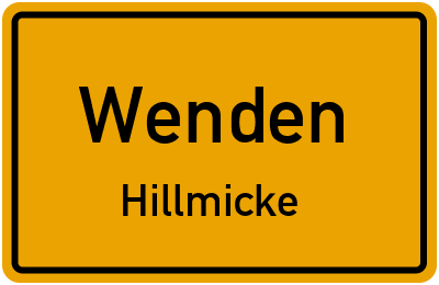 Straßenverzeichnis Wenden Hillmicke
