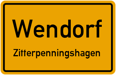 Straßenverzeichnis Wendorf Zitterpenningshagen