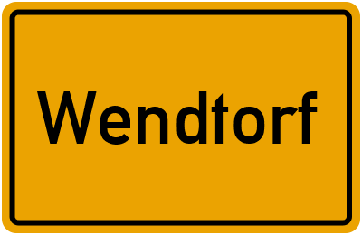 Ortsschild von Gemeinde Wendtorf in Schleswig-Holstein