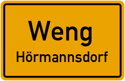 Straßenverzeichnis Weng Hörmannsdorf