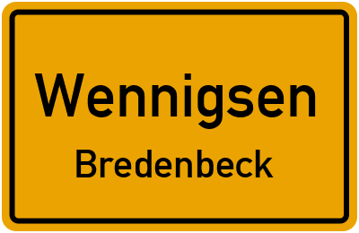 Straßenverzeichnis Wennigsen Bredenbeck