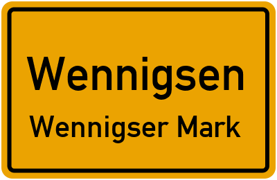 Straßenverzeichnis Wennigsen Wennigser Mark