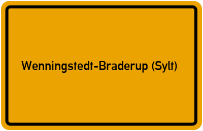 Branchenbuch Wenningstedt-Braderup (Sylt), Schleswig-Holstein