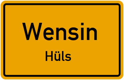 Straßenverzeichnis Wensin Hüls