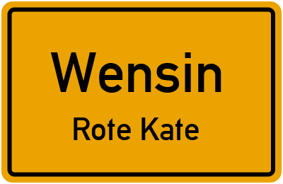 Straßenverzeichnis Wensin Rote Kate