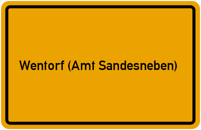 Branchenbuch Wentorf (Amt Sandesneben), Schleswig-Holstein