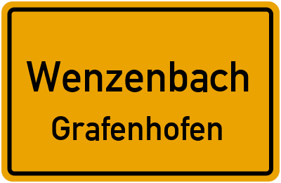 Ortsschild Wenzenbach Grafenhofen
