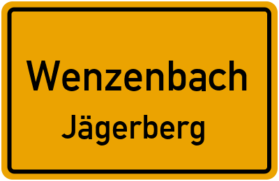 Ortsschild Wenzenbach Jägerberg