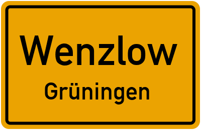 Straßenverzeichnis Wenzlow Grüningen