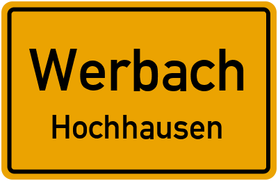 Straßenverzeichnis Werbach Hochhausen
