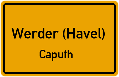 Straßenverzeichnis Werder (Havel) Caputh
