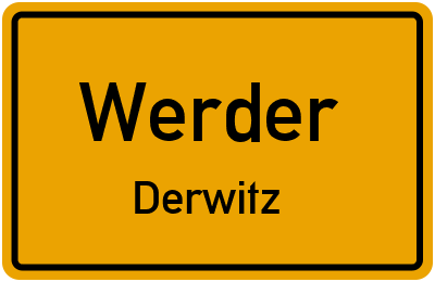 Straßenverzeichnis Werder Derwitz