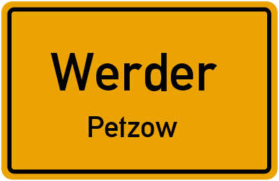 Straßenverzeichnis Werder Petzow