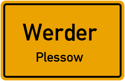 Straßenverzeichnis Werder Plessow