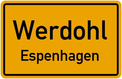 Straßenverzeichnis Werdohl Espenhagen