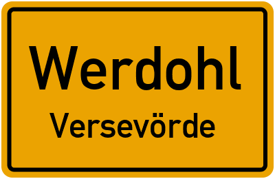 Straßenverzeichnis Werdohl Versevörde