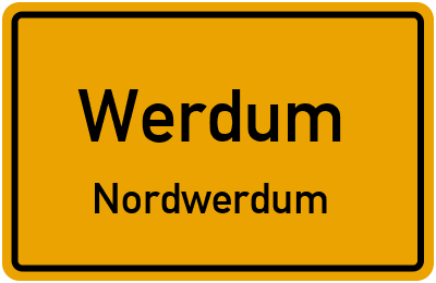 Straßenverzeichnis Werdum Nordwerdum