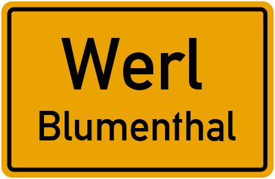 Straßenverzeichnis Werl Blumenthal