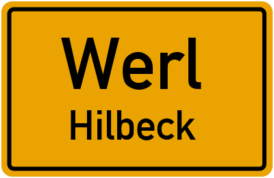 Straßenverzeichnis Werl Hilbeck