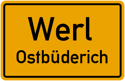 Straßenverzeichnis Werl Ostbüderich
