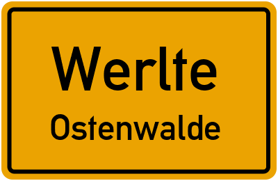Straßenverzeichnis Werlte Ostenwalde
