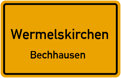Straßenverzeichnis Wermelskirchen Bechhausen