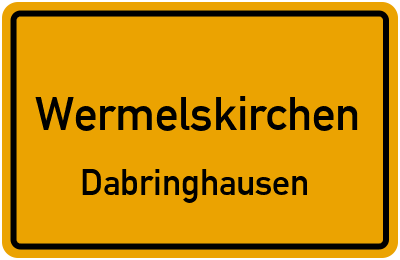 Straßenverzeichnis Wermelskirchen Dabringhausen