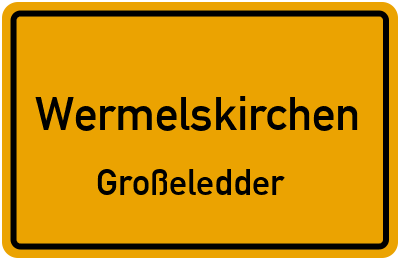 Straßenverzeichnis Wermelskirchen Großeledder