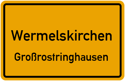 Straßenverzeichnis Wermelskirchen Großrostringhausen