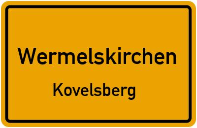 Straßenverzeichnis Wermelskirchen Kovelsberg