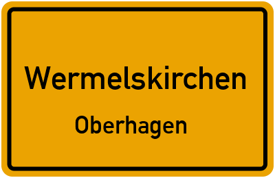 Straßenverzeichnis Wermelskirchen Oberhagen