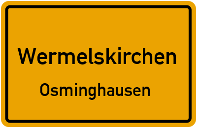 Straßenverzeichnis Wermelskirchen Osminghausen