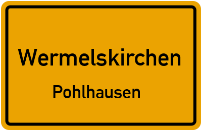 Straßenverzeichnis Wermelskirchen Pohlhausen