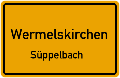 Straßenverzeichnis Wermelskirchen Süppelbach