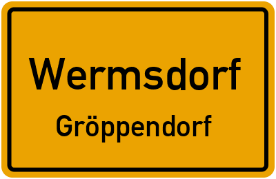 Straßenverzeichnis Wermsdorf Gröppendorf