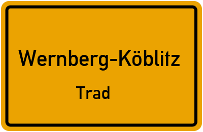 Straßenverzeichnis Wernberg-Köblitz Trad