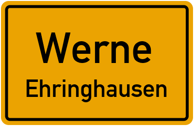 Straßenverzeichnis Werne Ehringhausen