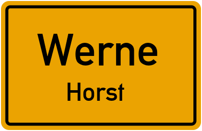 Straßenverzeichnis Werne Horst