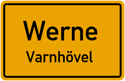 Straßenverzeichnis Werne Varnhövel