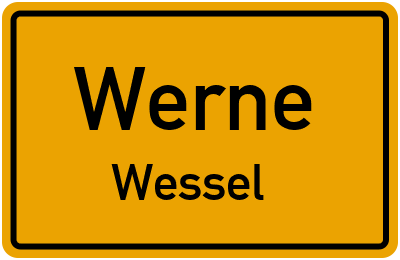 Straßenverzeichnis Werne Wessel