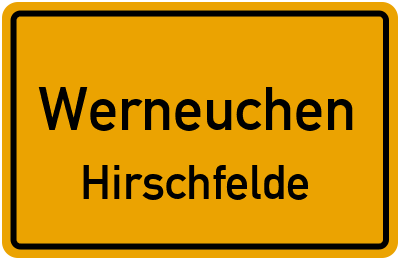Straßenverzeichnis Werneuchen Hirschfelde