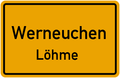 Straßenverzeichnis Werneuchen Löhme