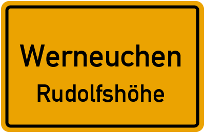 Straßenverzeichnis Werneuchen Rudolfshöhe