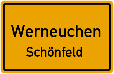Straßenverzeichnis Werneuchen Schönfeld
