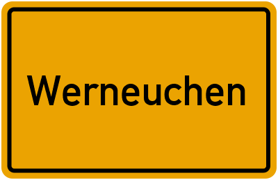 Ortsschild von Stadt Werneuchen in Brandenburg
