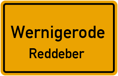 Straßenverzeichnis Wernigerode Reddeber