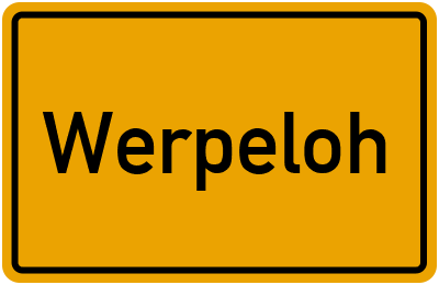 Ortsschild von Gemeinde Werpeloh in Niedersachsen