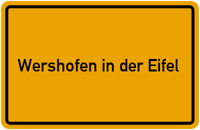 Branchenbuch Wershofen in der Eifel, Rheinland-Pfalz