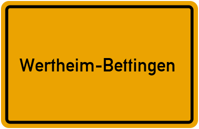 Branchenbuch Wertheim-Bettingen, Baden-Württemberg
