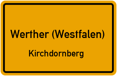 Straßenverzeichnis Werther (Westfalen) Kirchdornberg